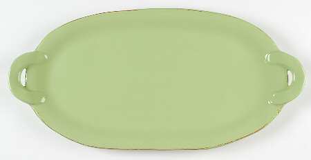 Sorbetto (Pistachio) 19" Oval Handled Platter