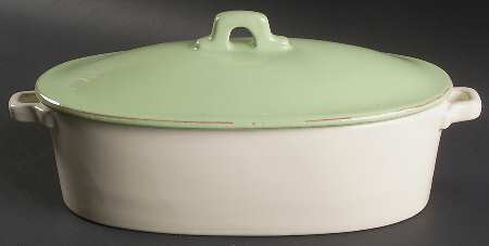 Sorbetto (Pistachio) 2 Quart Oval Covered Casserole