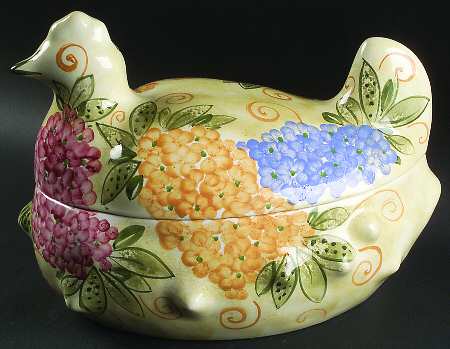 Isabelle's Garden Floral Figural Tureen & Lid