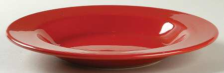 Prisma Red Large Rim Soup Bowl