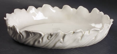 Portobello 10" Oval Scalloped Bowl