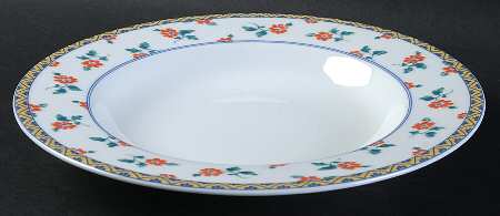 Fleur Large Rim Soup Bowl