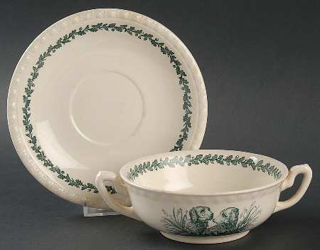 Diana Flat Cream Soup Bowl & Saucer Set