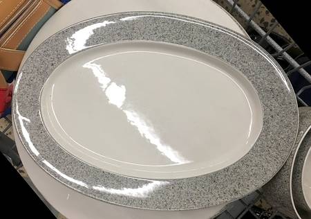 Granite Gray 12" Oval Serving Platter