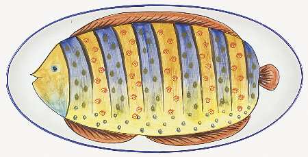 Acquario 22" Fish Platter