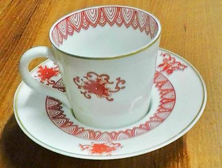 VIA24 Flat Demitasse Cup & Saucer Set