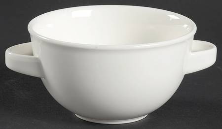 Corpo White Flat Cream Soup Bowl