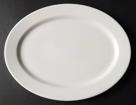 Corpo White 11" Oval Steak Platter