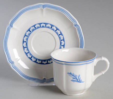 Casa Azul Flat Cup & Saucer Set by Villeroy & Boch