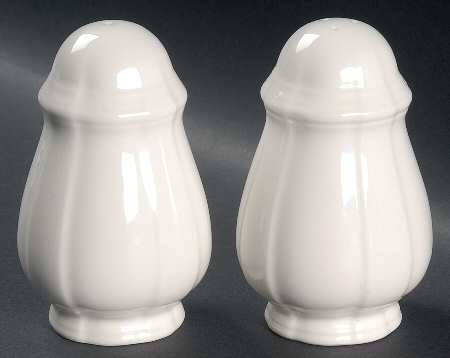 Chambord (White, Fine China) Salt & Pepper Set