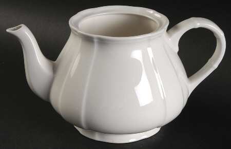 Chambord (White, Fine China) Teapot No Lid