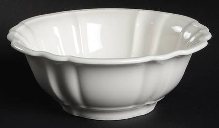 Chambord (White, Fine China) 20 Oz Fluted Rice Bowl