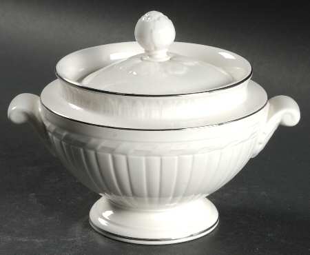 Palatino (Smooth Edge) Sugar Bowl & Lid