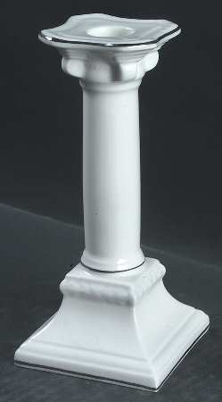 Palatino (Smooth Edge) Single Light Candlestick