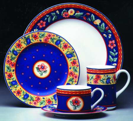 Avignon Flat Cup & Saucer Set