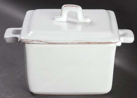 Bianco 2 Quart Square Casserole with Ceramic Lid