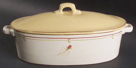 Fiori Di Bosco 2 Quart Oval Covered Casserole