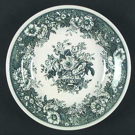 Balmoral Green Large Rim Soup Bowl