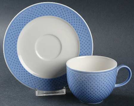 Tipo Blue.Com Flat Cup & Saucer Set
