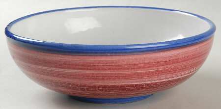 Rainbow Rose (Pink) 8" Round Vegetable Bowl