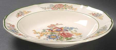 Fleurs De Montclair Rim Soup Bowl