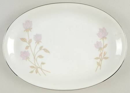Pink Fancy 12" Oval Serving Platter