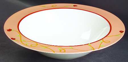 Rosebud 10" Round Vegetable Bowl