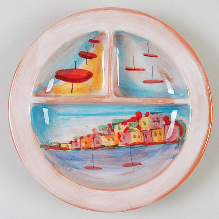 La Fenice (3 Part) Divided Plate