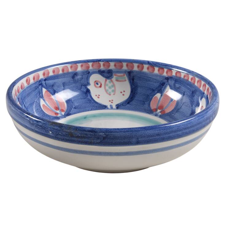 Campagna Chicken (Blue Border, Red Dots) Soup/Cereal Bowl