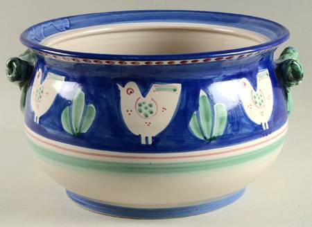 Campagna Chicken (Blue Border, Red Dots) Tureen No Lid