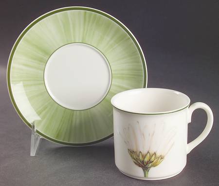 Flora Flat Cup & Saucer Set
