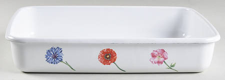 Flora 11" Metal Rectangular Baker