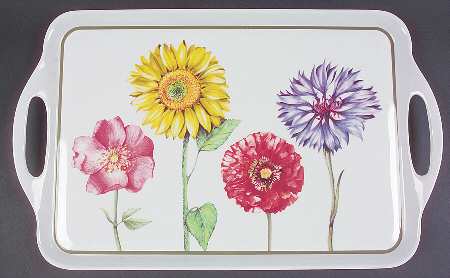 Flora 18" Plastic Serving Tray
