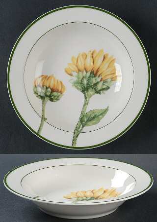 Flora Rim Cereal Bowl