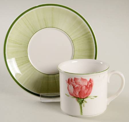 Flora Flat Demitasse Cup & Saucer Set by Villeroy & Boch