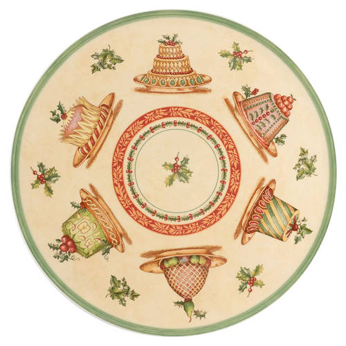 Festive Memories Cake Plate