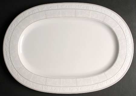 Gray Pearl 16" Oval Serving Platter