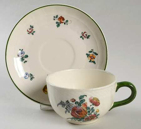 Old Strasburg Flat Cup & Saucer Set