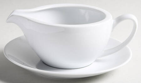 Spirit White Gravy Boat & Underplate