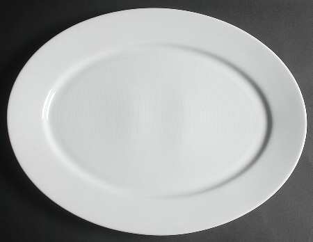 Spirit White 16" Oval Serving Platter