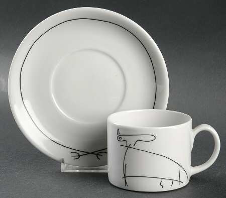 Wacky #1 Flat Cup & Saucer Set