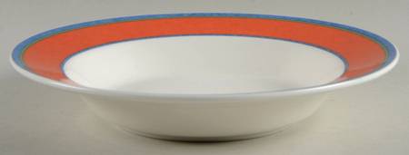Viva Red Large Rim Soup Bowl