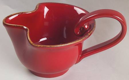 Rosso Vecchio Open Sauce Boat