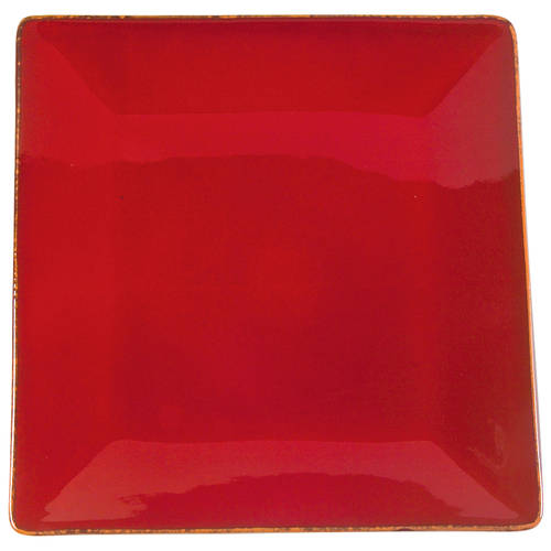 Rosso Vecchio Square Dinner Plate