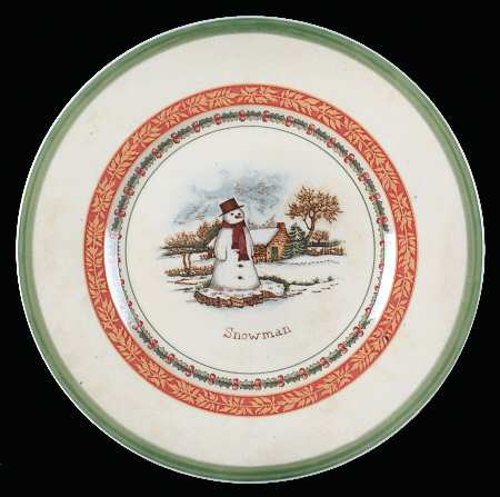 Festive Memories (Winter Scenes) Salad/Dessert Plate