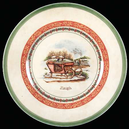 Festive Memories (Winter Scenes) Salad/Dessert Plate