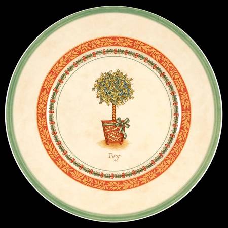 Festive Memories (Topiary) Salad/Dessert Plate