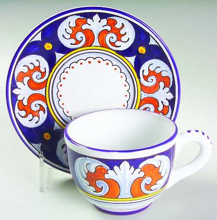 Umbria Flat Cup & Saucer Set