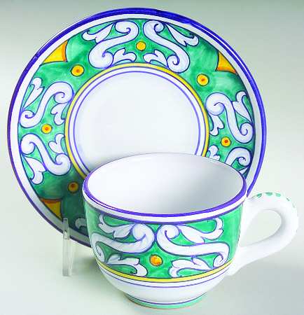Umbria Flat Cup & Saucer Set