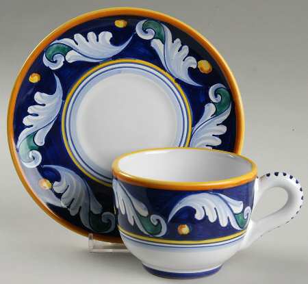 Umbria Flat Cup & Saucer Set